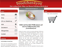 Tablet Screenshot of broetchen4you.at